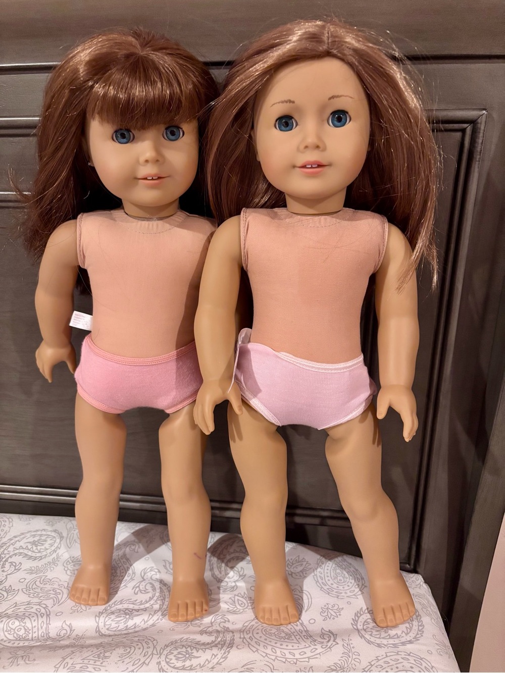 American Girl Pink Stretch Bodysuit and Light Pink Underwear Set